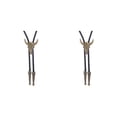 thumbnail image 1 of Sonducket Corbatas doradas para hombres Bolo de moda estadounidense Corbata de collar de estilo occidental ajustable como regalo perfecto con cuerno de Type2 NO2 Sonducket CBP190930, 1 of 1