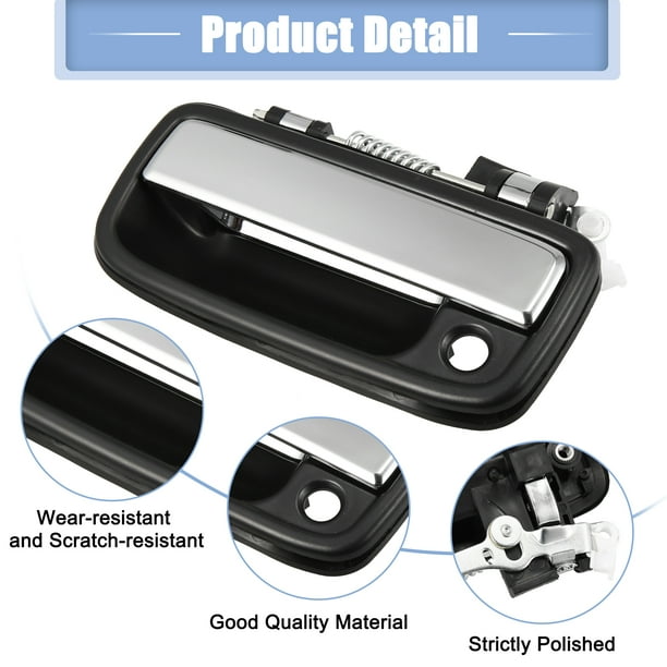 Par De Manijas De Puerta Delantera Para Toyota Tacoma 1995-2004 | Reemplazo 69220-35020, Plástico Negro