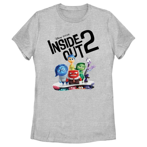 Women's Inside Out 2 Logo New Emotions  Graphic T-Shirt