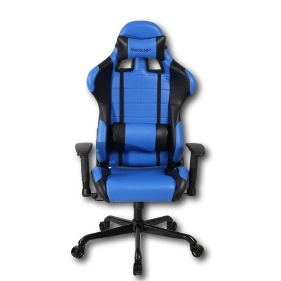 Viscologic Series Cayenne Gaming Racing Style Swivel Office Chair Viscologic Series Cayenne Gaming Racing Style Swivel Office Chair Blue Black Com