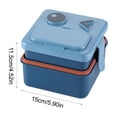 thumbnail image 3 of Plastic Double Lunch Box Office Lunch Box Microwave Oven Heating Portable Cartoons Children's Lunch Box, 3 of 6
