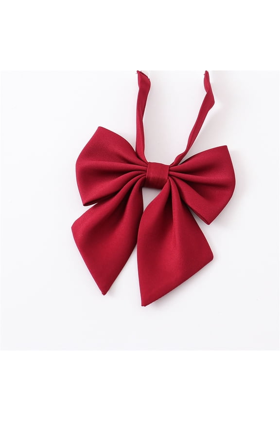 Children's Plaid Bow Tie Clip-On for School Uniforms - Adjustable Unisex Fabric Accessory