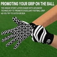 thumbnail image 2 of FINGER TEN Football Receiver Gloves Youth Receiving Gloves Pro 3.0 Durable Breathable Flexible White Red Black Blue Small Large Medium X-Large, 2 of 7