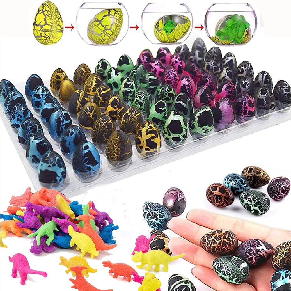 5Pcs Easter Dinosaur Eggs Dino Egg Toys Grow in Water Crack Hunting