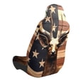 thumbnail image 2 of Honeii Deer American Flag Vintage Print Car Seat Cover,Car Interior Covers,Universal Fit Seat Protector, Compatible with Most Cars, SUVs, Trucks, and Vans, 2 of 5