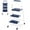 Blue, variant on Atilioo 3 Step Ladder, Folding Step Stool with Widened Anti-Slip Pedal & Heavy-Duty Steel Frame, Space-Saving Ladder for Household Office, Black
