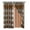 Brown, variant on Petrichor Elegance Curtains with Gold Silver Threads 2 Panels Set - Luxury Window Treatment Attached Valance, Sheer Backing, and 2 Tie Backs for Bedroom and Living Room, 54x84 inches, Silver
