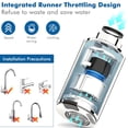 thumbnail image 4 of Grifo de ahorro inteligente USB, grifo de lavabo infrarrojo con sensor automático sin contacto para cocina, baño, restaurante, escuela, 4 of 6