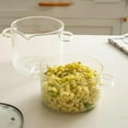 thumbnail image 3 of Cooking Utensils Instant Heat Glass Pot with Handle and Lid for Boiling and Simmering Thick Striped Bottom Glass Pot for Kitchen Use, 3 of 6