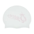 thumbnail image 6 of Unique Bargains 1 Pc Waterproof Crown Swim Cap White, 6 of 6