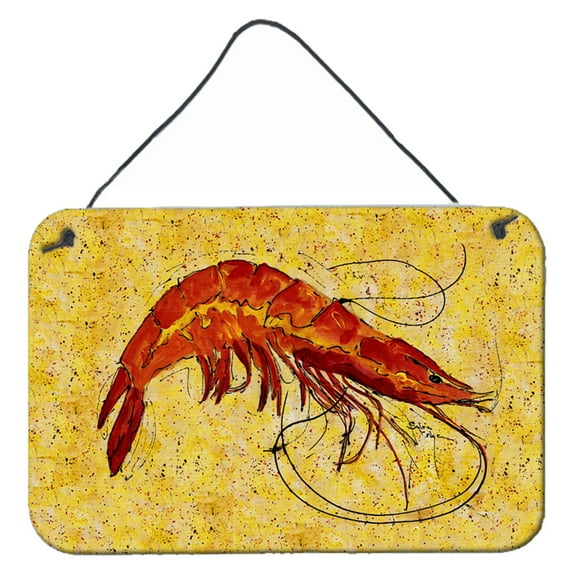 Carolines Treasures 8126DS812 Shrimp Wall or Door Hanging Prints 8HX12W multicolor