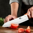 thumbnail image 2 of Ceramic Fruit Knife 3 Pack Paring Knife with Cover Rustproof Ceramic Blade Kitchen Knives Vegetables Cutting Knife for Meat, 2 of 7