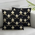 thumbnail image 3 of French Throw Pillow Cushion Cover, Pattern of Fleur de Lis Illustration Baroque Inspired Print, Decorative Square Accent Pillow Case,, 3 of 7