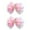 Pink, variant on 2Pcs Birthday Hair Bow for Baby Girls 2 3 4 5 6 7 Years Sprinkle Decorations Confetti Ice Cream Party Pink Pigtail Hair Accessories for Two 2nd Second Birthday