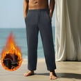 thumbnail image 2 of Admvng Sweatpants for Men Casual Fashion Solid Color Drawstring Elastic Waist Workout Jogger Gym Pants Comfortable Fit Mens Sweatpants with Pockets 30-42, 2 of 9
