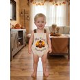 thumbnail image 4 of RUINIXCW Newborn Baby Girl Boy My First Thanksgiving Outfit Infant Baby Girl Boy Romper Overall Fall Clothes Sleeveless Turkey Croissant Embroidery Jumpsuit Overalls, 4 of 9