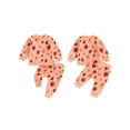 thumbnail image 2 of Yunliwuli Baby Girls 2-piece Outfit, Strawberry Print Long Sleeve Crew Neck Sweatshirt with Elastic Waist Sweatpants Fall Clothes, 2 of 9
