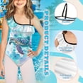 thumbnail image 6 of Uorisanigo Girls Swimsuit One Piece Beach Sport Adjustable Strap Swimwear Bathing Suit Size 3-4 Ruffle Summer Beach Vacation Swimming Suits, 6 of 7