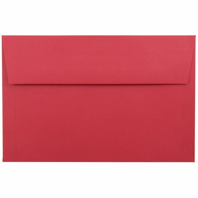 Sobres de invitación LUXPaper A9 | 5 3/4"" x 8 3/4""| Rojo festivo | 60 libras. Texto | 50 Cant.