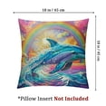 thumbnail image 4 of Ullo0ord Home ative of 2 with Invisible Zipper Throw Pillow Covers Pillow Covers Square Cushion Covers Sofa Bedroom 18x18in, 4 of 7