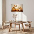 thumbnail image 4 of ZHONGYUTONG Fall Canvas Wall Art Autumn Pumpkin and Flowers Paintings Prints Vintage Farmhouse Pictures Thanksgiving Home Decor (12.00" x 18.00"), 4 of 7