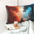 thumbnail image 4 of Sikiie Red And Blue Sky Dragon Pillow Covers, Throw Pillow Case Cushion Covers,Cushion for Bedroom,Couch,Home-16"x24", 4 of 6