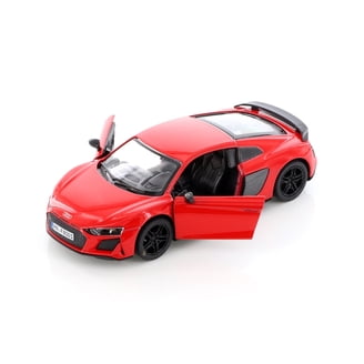 2020 Audi R8 Coupe, Blue - Kinsmart 5422D - 1/36 scale Diecast