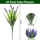 thumbnail image 3 of Artificial Plants hace 20 paquetes, resistentes a los rayos UV, color morado, 3 of 7