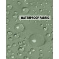 thumbnail image 5 of Pack of 2 Outdoor Pillow Covers, Sage Dark Green White Striped Waterproof Square Throw Pillowcase Cushion Decorative Pillow Covers for Couch Patio Tent, 24x24 in, 5 of 6