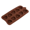 thumbnail image 4 of Heart Shape Silicone Baking Mold 10 Cavity Nonstick Chocolate Candy Gummy Ice Cube Tray DIY Dessert Maker,Chocolate Mold,Candy Silicone Tray,1PC,Coffee, 4 of 9
