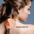 thumbnail image 5 of 11pairs Surgical Steel Earrings for Sensitive Ears Hypoallergenic 20G Flatback Heart Star Square Ball CZ Stud Earrings Small Cartilage Huggie Hoop Earrings 8/10/12MM for Women Men, 5 of 7