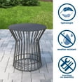 thumbnail image 4 of Novogratz Poolside Gossip, Roberta Outdoor/indoor Side Table, Charcoal, 4 of 6