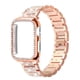 thumbnail image 2 of Funda y correa ostentosa para Apple Watch, pulsera de Metal de diamante para iWatch series 8, 3, 5, 6, se, 7, 40mm, 44mm, 41mm, 45mm, 38mm, 42mm, 40mm, 2 of 4