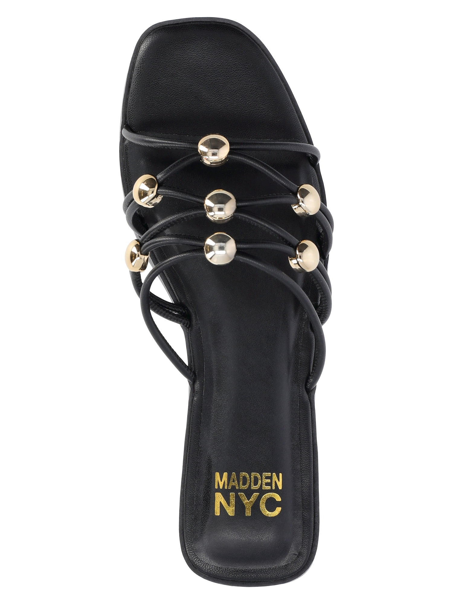 Madden NYC Women's Strappy Studded Slide Sandals