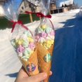 thumbnail image 3 of Bolsa de plástico de 50 piezas para manualidades, cono de caramelo, decoración para fiesta de cumpleaños, regalo de galletas, Transprant para niños, bolsas de embalaje de celofán, navidad, 3 of 4