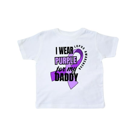 

Inktastic I Wear Purple For My Daddy Lupus Awareness Gift Toddler Boy or Toddler Girl T-Shirt