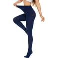 thumbnail image 1 of HSHDLDF Women's 80 Denier Tights Soft Opaque Solid Color Footed Pantyhose, 1 of 7