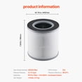 thumbnail image 3 of KFFKFF Air Cleaner Exchangeable Filter, H13, Triple Function Small & Portable Filter with Resilient PP Pre-Filter, Convenient to Handle Cleaner Filter with Active Carbon, Suitable for Round Cleaner, 3 of 9