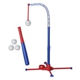 thumbnail image 3 of Juego de béisbol para niños, soporte de entrenamiento de béisbol, bate telescópico, ligero, altura ajustable, portátil, juguete de bateo, tee colgante, 3 of 8