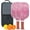 Brick-red-4, variant on Pickleball Paddles Set Of 2, Fiberglass Surface, Love Romantic Valentine Print, 4 Balls & Bag