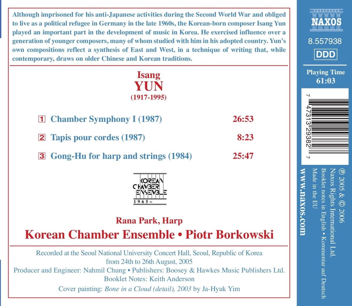 Piotr Borkowski - Chamber Symphony 1 / Tapis Pour Cordes - Music & Performance - CD