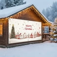 thumbnail image 4 of Christmas Garage Door Cover, Large Christmas Banner Backdrop Decorations Hanging Door Photography Decor for Indoor Outdoor House Patio Lawn Party Background,Reindeer Santa Claus,13x6FT B, 4 of 6