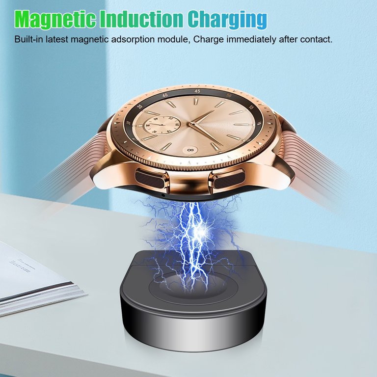 Tsv 2 1pcs Charger Compatible With Samsung Galaxy Watch 3 41mm 45mm Replacement Wireless Charging Dock Fit For Samsung Galaxy Watch Sm R840 Sm R850 Black Walmart Com