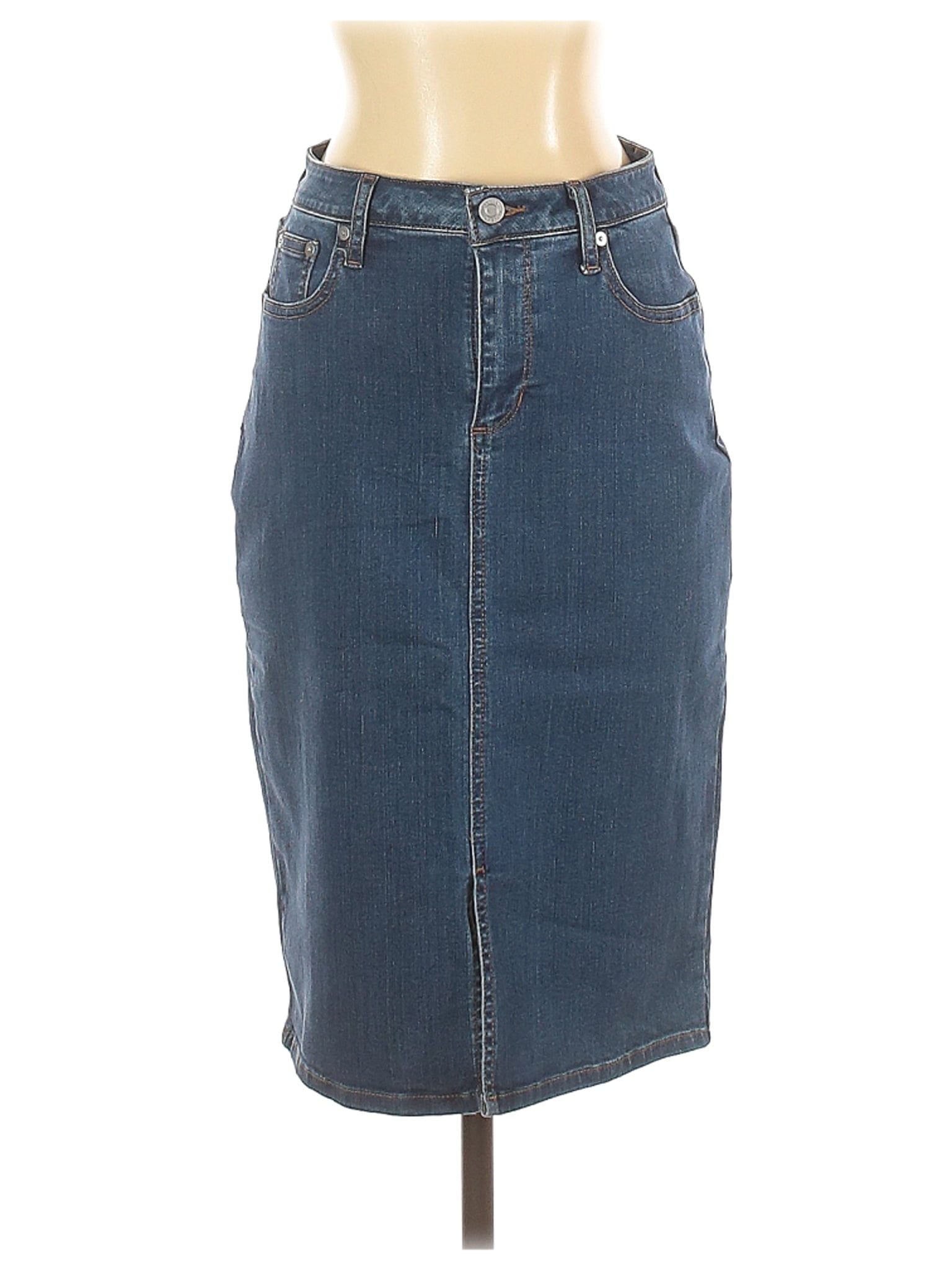 banana republic jean skirt