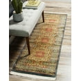 thumbnail image 1 of Rugs.com Amina Collection Rug – 10 Ft Runner Blue Medium-Pile Rug Perfect For Hallways, Entryways, 1 of 9