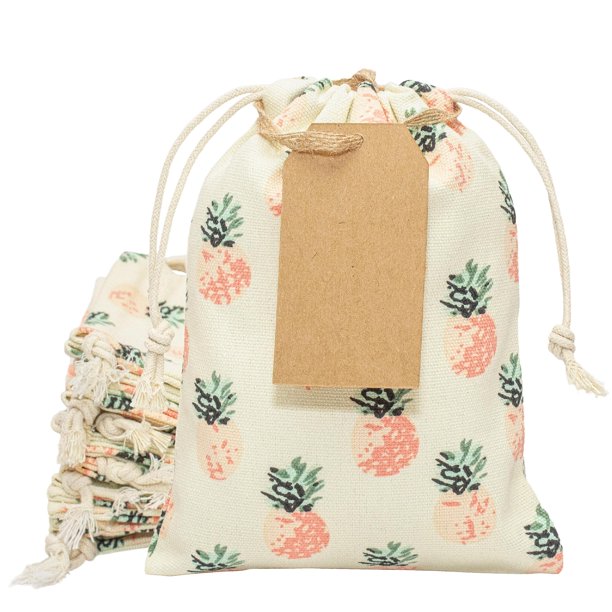 Bolsas de regalo ERIBAGZ, paquete de 20 unidades, 8 x 6 cm, con 25 etiquetas de regalo reutilizables