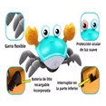 thumbnail image 4 of Juguetes Para Bebé De Cangrejo Con Música Función De Sensor Azul, 4 of 5