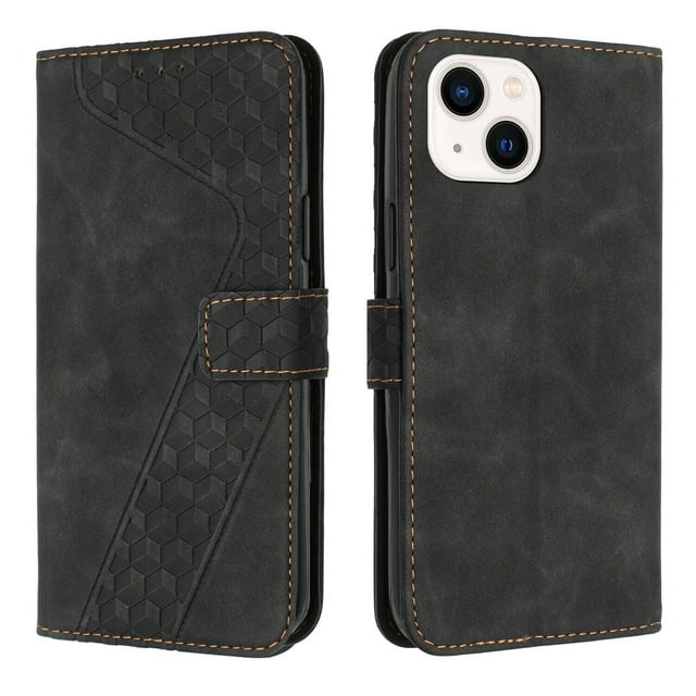 Compatible avec iPhone 15 Étui Design Portefeuille avec Fentes pour Cartes Couverture Magnétique