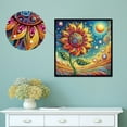thumbnail image 6 of 5D DIY diamond art painting kit, sunflower special shape diamond canvas, that can relieve stress and relax and can be used for home wall decoration, 6 of 7