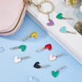 thumbnail image 4 of 32Pcs 8 Colors Heart Zipper Pull Charms Zipper Pull Replacement Alloy Enamel Love Zippers Charm Metal Tab Mend Fixer Heart Dangle Charms for DIY Sewing Dress Backpacks Purses Handbags, 4 of 6